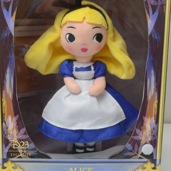 Disney Alice in Wonderland Plush Doll Limited D23 70th Anniversary New - Picture 2 of 6